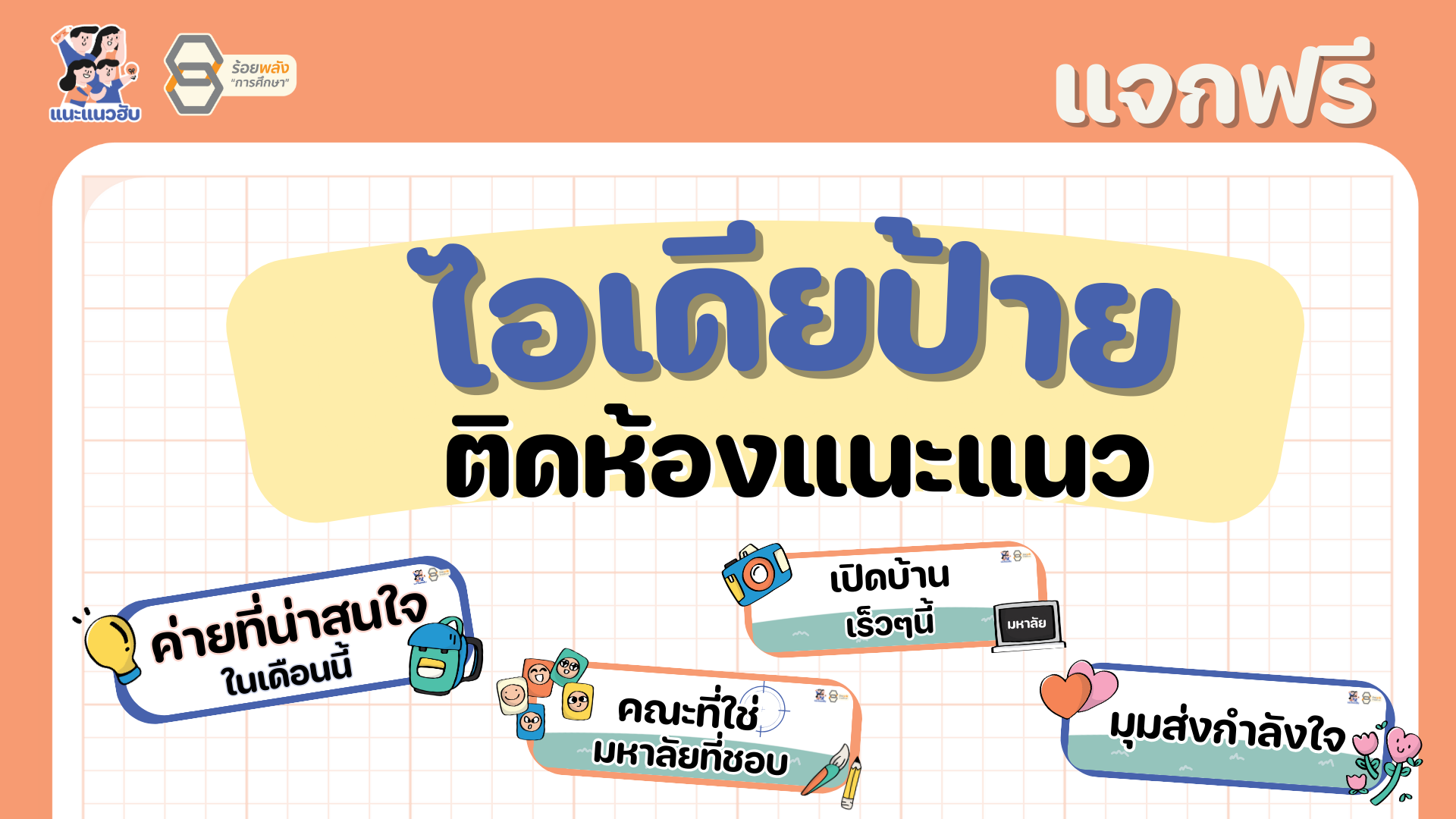 ไอเดียป้ายติดห้องแนะแนว