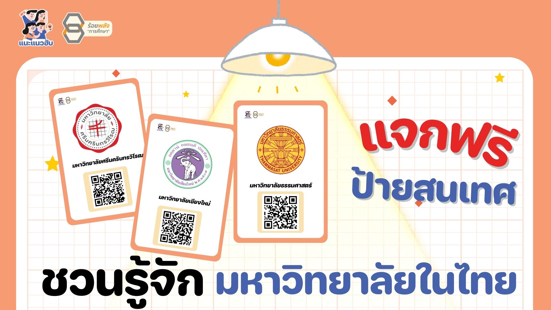 ป้ายสนเทศ ชวนรู้จักมหาวิทยาลัยในไทย